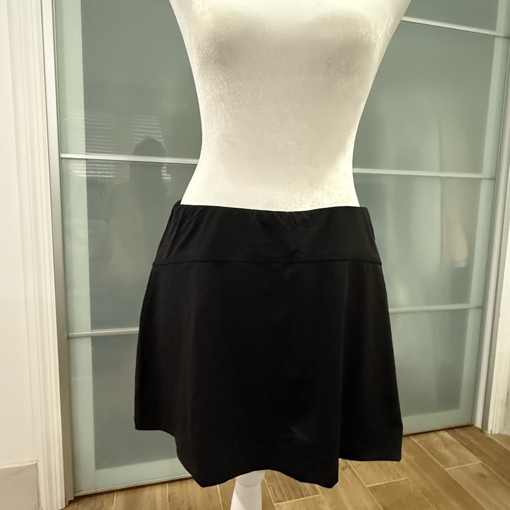 Elegant Black Women's Athletic A- Line Skort